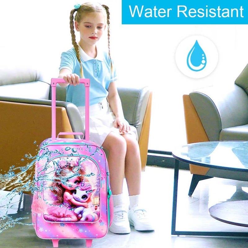 GXTVO Kids Suitcase with Wheels for Girls and Boys, Rolling Carry on Luggage for Toddler Children - Image 3